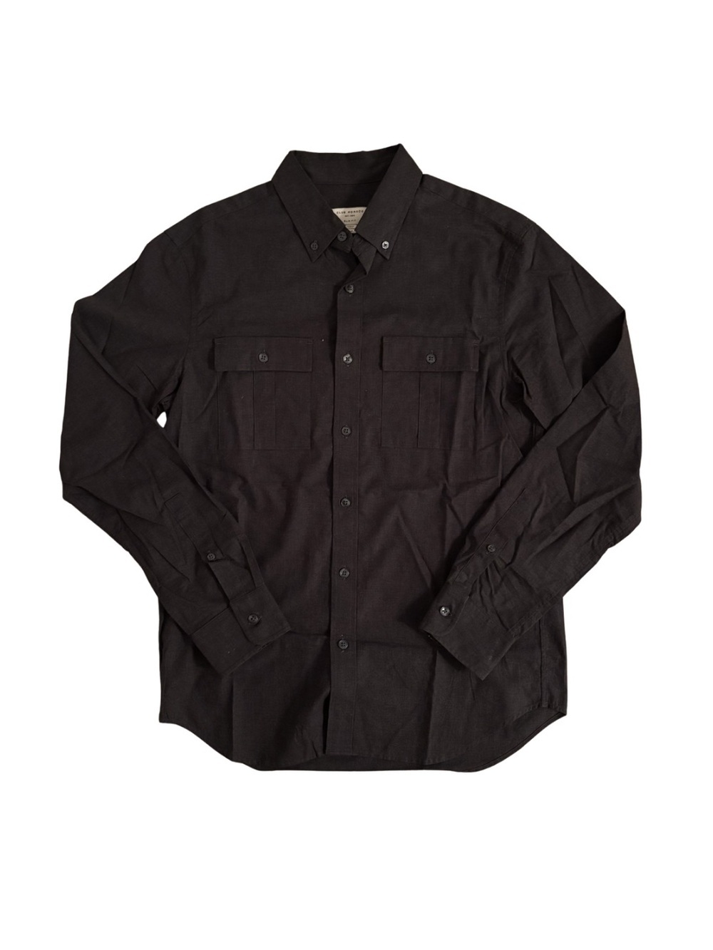 Club Monaco Charcoal Utility Button-Up Shirt